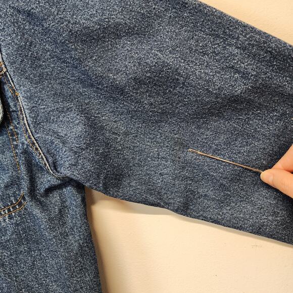 Vintage Bill Blass Relaxed Fit Jean Denim Jacket Size L Medium Wash 100% Cotton - Picture 7 of 13